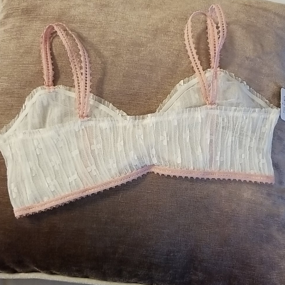 Free People Gabriella Lace Bra in Ivory Small - Picture 10 of 15